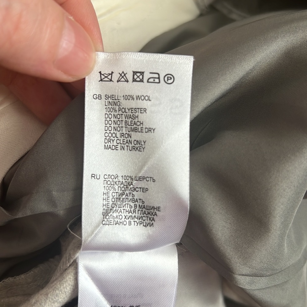 Reiss Connelly Flannel Wool Pant Trousers US Size 2 UK Size 6 - Picture 12 of 12